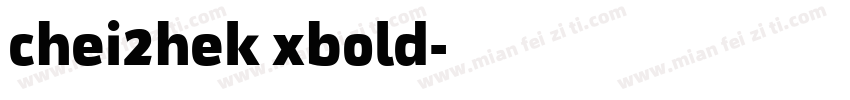 chei2hek xbold字体转换